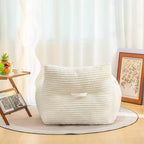 Okak Pouf Géant en Velours Côtelé, Canapé Paresseux Moderne avec Accoudoirs et Mousse Haute Résilience, Grand Pouf pour Salon