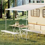 Banc pliant portable de 1,8 m, lot de 2 bancs portables en plastique, banc d'extérieur robuste avec poignée de transport, banc pliable pour le camping, le sport