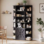Acekool Étagère pour enfants de 190,5 cm de haut à 6 niveaux avec armoire de rangement et portes, organisateur pour chambre à coucher