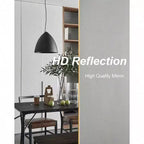 Miroir arqué doré 58x18 avec support. Miroir autoportant pleine longueur avec cadre léger en aluminium