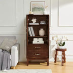 Garde-manger de cuisine de 136 cm de haut, buffet moderne avec tiroirs pour entrée, couloir, salon, cuisine