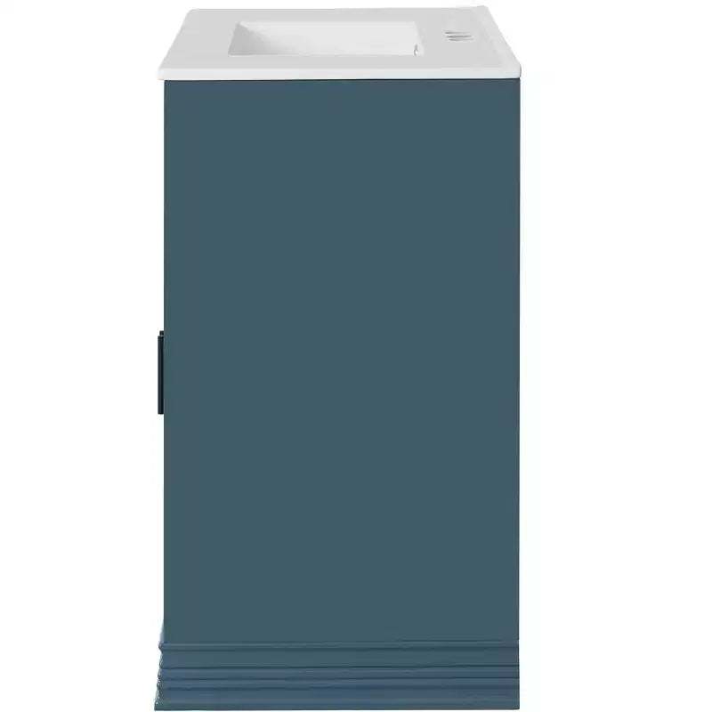 Meuble sous vasque 36 pouces avec rangement, meuble de salle de bain en bois avec portes à fermeture amortie et étagère