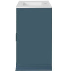 Meuble sous vasque 36 pouces avec rangement, meuble de salle de bain en bois avec portes à fermeture amortie et étagère