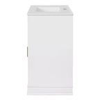 Meuble sous vasque 36 pouces avec rangement, meuble de salle de bain en bois avec portes à fermeture amortie et étagère