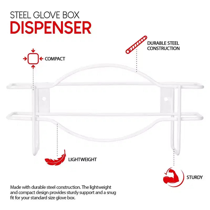 Support mural Stock Your Home pour distributeur de gants ou de mouchoirs (paquet de 2)