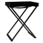 vidaXL Folding Table Accent Foldable Side Tea End Table with Iron Frame MDF