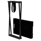 vidaXL Table pliante d'appoint pliable avec cadre en fer et MDF