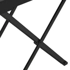 vidaXL Table pliante d'appoint pliable avec cadre en fer et MDF