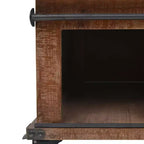 vidaXL Table basse en bois de sapin massif 91 x 51 x 38 cm Marron