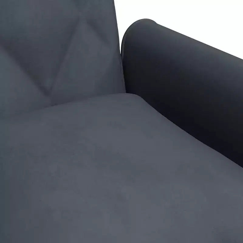vidaXL Canapé convertible avec accoudoirs Canapé-lit en velours inclinable Causeuse
