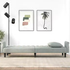 vidaXL Canapé convertible avec accoudoirs Canapé-lit en velours inclinable Causeuse