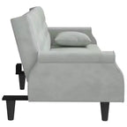 vidaXL Canapé convertible avec accoudoirs Canapé-lit en velours inclinable Causeuse