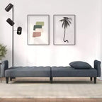 vidaXL Canapé convertible avec accoudoirs Canapé-lit en velours inclinable Causeuse