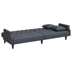 vidaXL Canapé convertible avec accoudoirs Canapé-lit en velours inclinable Causeuse