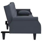 vidaXL Canapé convertible avec accoudoirs Canapé-lit en velours inclinable Causeuse