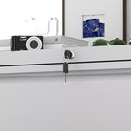 VIYET 27 Armoire de classement latérale à 2 tiroirs avec serrure – Meuble de rangement blanc en acier pour dossiers de format lettre/légal/A4, Bureau à domicile moderne