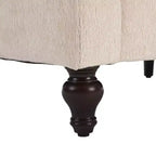 PexFix 69 Canapé deux places en tissu chenille de style moderne du milieu du siècle, canapé rembourré deux places pour salon chambre, pieds en bois marron