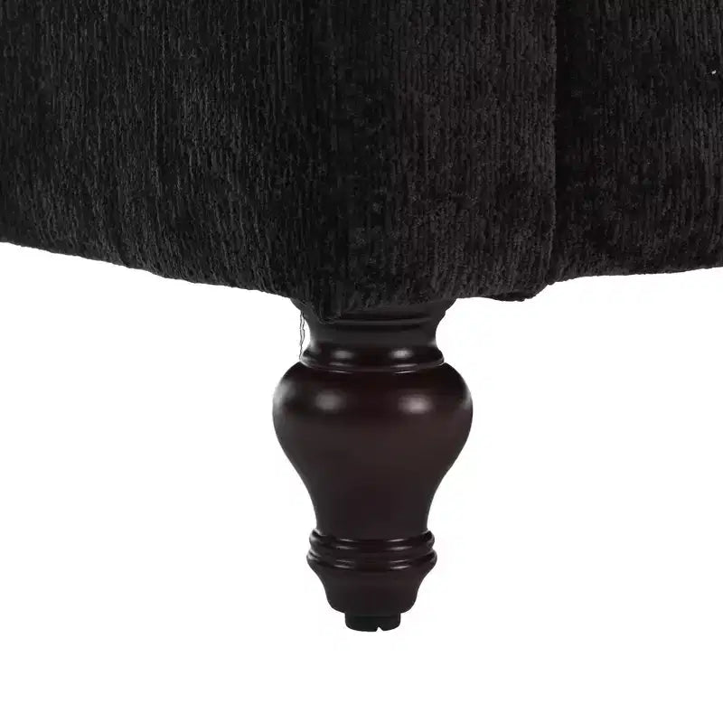 PexFix 69 Canapé deux places en tissu chenille de style moderne du milieu du siècle, canapé rembourré deux places pour salon chambre, pieds en bois marron