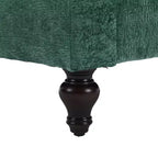 PexFix 69 Canapé deux places en tissu chenille de style moderne du milieu du siècle, canapé rembourré deux places pour salon chambre, pieds en bois marron