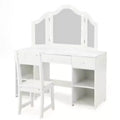 MDF Kids Vanity with 3 Drawers + 3-Color Bulbs (1 Set