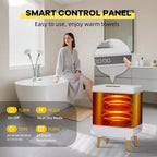 Sèche-serviettes pour salles de bain, chauffe-serviettes électrique portable avec modes chauffage et séchage, barre télescopique, sèche-couvertures chauffant pour la maison et le spa