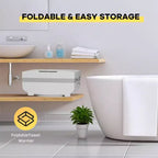 Sèche-serviettes pour salles de bain, chauffe-serviettes électrique portable avec modes chauffage et séchage, barre télescopique, sèche-couvertures chauffant pour la maison et le spa
