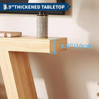 COZONY Table Console Étroite 55 avec Rangement, Table de Canapé de Ferme à 2 Niveaux pour Derrière le Canapé, Table d'Entrée et de Couloir pour Salon, Foyer, Bureau