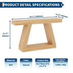 COZONY Table Console Étroite 55 avec Rangement, Table de Canapé de Ferme à 2 Niveaux pour Derrière le Canapé, Table d'Entrée et de Couloir pour Salon, Foyer, Bureau
