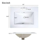 Meuble-lavabo de salle de bain vintage 48 po avec deux lavabos, meuble de rangement de salle de bain avec portes à fermeture douce et étagère, expresso