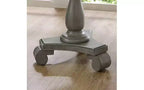 Table d'appoint ronde sur pied TUYOHW, table de bout traditionnelle de 66 cm avec pieds sculptés, petite table basse intemporelle pour salon et chambre