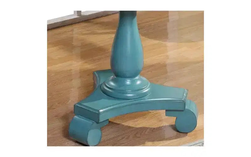 Table d'appoint ronde sur pied TUYOHW, table de bout traditionnelle de 66 cm avec pieds sculptés, petite table basse intemporelle pour salon et chambre