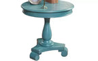 Table d'appoint ronde sur pied TUYOHW, table de bout traditionnelle de 66 cm avec pieds sculptés, petite table basse intemporelle pour salon et chambre
