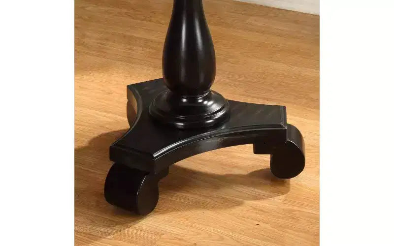 Table d'appoint ronde sur pied TUYOHW, table de bout traditionnelle de 66 cm avec pieds sculptés, petite table basse intemporelle pour salon et chambre