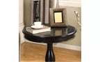 Table d'appoint ronde sur pied TUYOHW, table de bout traditionnelle de 66 cm avec pieds sculptés, petite table basse intemporelle pour salon et chambre