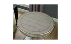 Table d'appoint ronde sur pied TUYOHW, table de bout traditionnelle de 66 cm avec pieds sculptés, petite table basse intemporelle pour salon et chambre