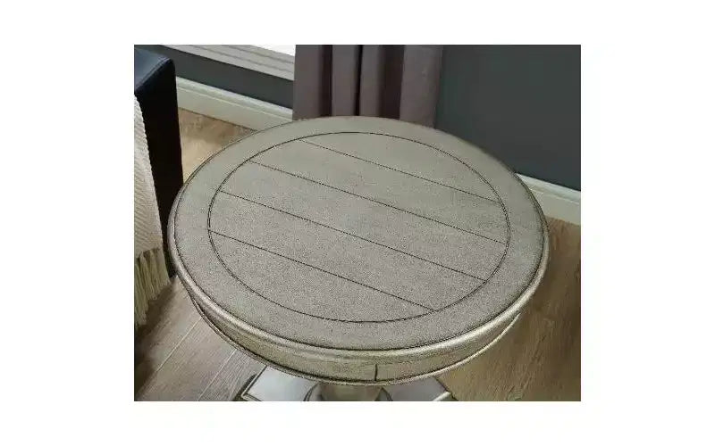 Table d'appoint ronde sur pied TUYOHW, table de bout traditionnelle de 66 cm avec pieds sculptés, petite table basse intemporelle pour salon et chambre