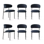 Panipeachy - Lot de 6 chaises de salle à manger, chaise de cuisine contemporaine rembourrée à dossier flottant avec cadre en métal robuste