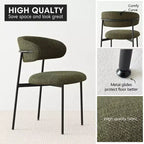 Panipeachy - Lot de 6 chaises de salle à manger, chaise de cuisine contemporaine rembourrée à dossier flottant avec cadre en métal robuste