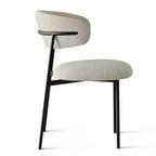 Panipeachy - Lot de 6 chaises de salle à manger, chaise de cuisine contemporaine rembourrée à dossier flottant avec cadre en métal robuste