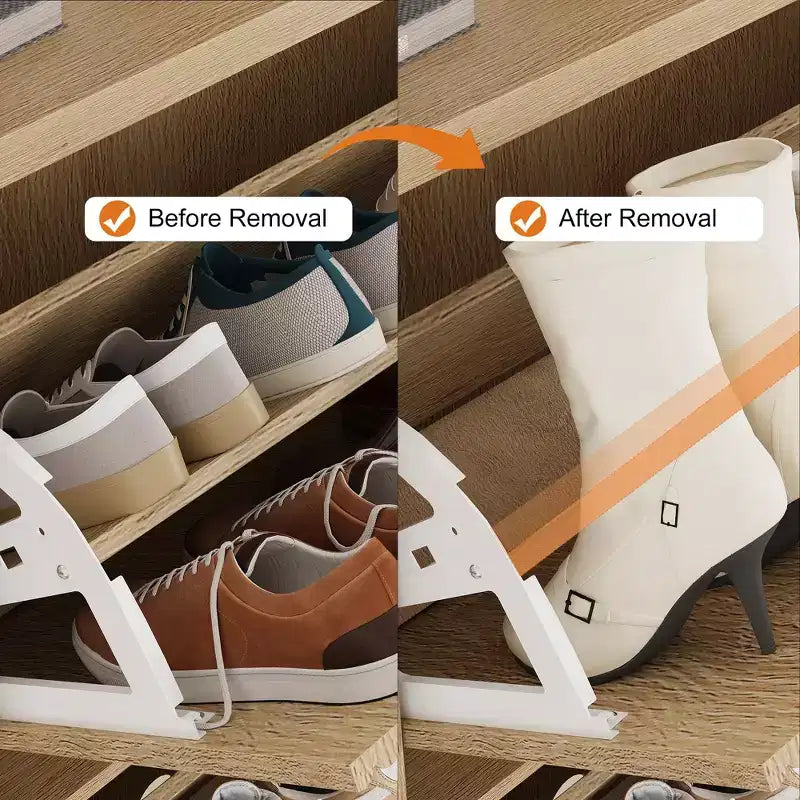 Meuble à chaussures cannelé avec 3 tiroirs basculants, meuble de rangement étroit en bois avec étagères réglables et amovibles, meuble à chaussures fin sur pied.