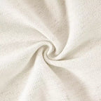 Cadre de lit plateforme Queen/King Size avec tête de lit rembourrée et tissu rayé minimaliste, beige - ModernLuxe