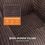 Fauteuil relax inclinable électrique Acekool avec chauffage et massage, revêtement en velours côtelé moelleux, fauteuil releveur électrique pour personnes âgées, salon