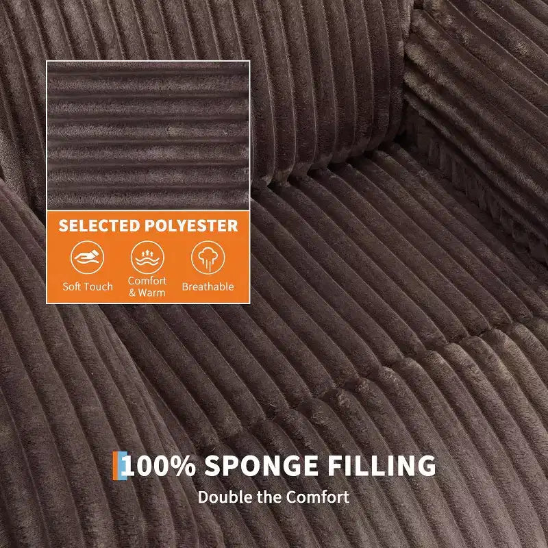 Fauteuil relax inclinable électrique Acekool avec chauffage et massage, revêtement en velours côtelé moelleux, fauteuil releveur électrique pour personnes âgées, salon