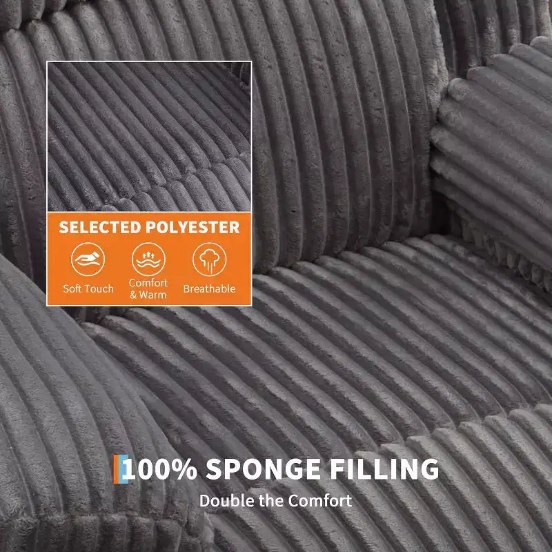 Fauteuil relax inclinable électrique Acekool avec chauffage et massage, revêtement en velours côtelé moelleux, fauteuil releveur électrique pour personnes âgées, salon