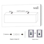 Étagère flottante en érable 11,8 po C, support mural en bois à fixation invisible, parfaite pour la décoration de salle de bain/chambre/cuisine ou pour l'exposition de livres/plantes, installation facile.