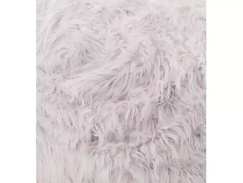 Fauteuil Pouf en Fausse Fourrure TUYOHW, Chaise de Sol Ronde en Mousse Haute Densité pour un Confort Moelleux, Chaise Longue Confortable pour Salon