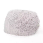 Fauteuil Pouf en Fausse Fourrure TUYOHW, Chaise de Sol Ronde en Mousse Haute Densité pour un Confort Moelleux, Chaise Longue Confortable pour Salon