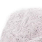 Fauteuil Pouf en Fausse Fourrure TUYOHW, Chaise de Sol Ronde en Mousse Haute Densité pour un Confort Moelleux, Chaise Longue Confortable pour Salon