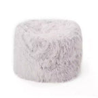 TUYOHW Faux Fur Bean Bag Chair, High-Density Foam Round Floor Chair for Plush Comfort, Cozy Lounge Chair for Living Room