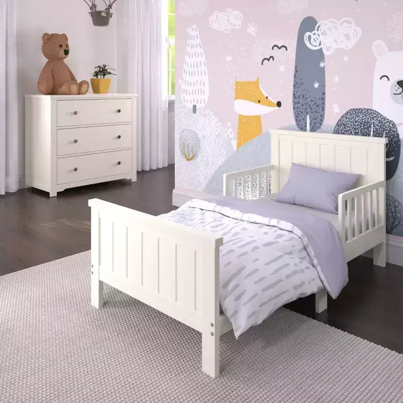 Commode 3 tiroirs Child Craft Harmony avec plateau à langer amovible, grand espace de rangement, kit anti-basculement inclus pour éviter le basculement, finition sécuritaire pour bébé